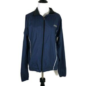 SUGOI Men's Cycling Jacket Windbreaker S Small Blue Full Zip Polyester Vented